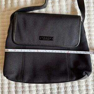 COACH 90’s Vintage Black Neoprene with Leather Trim Cross Body Bag